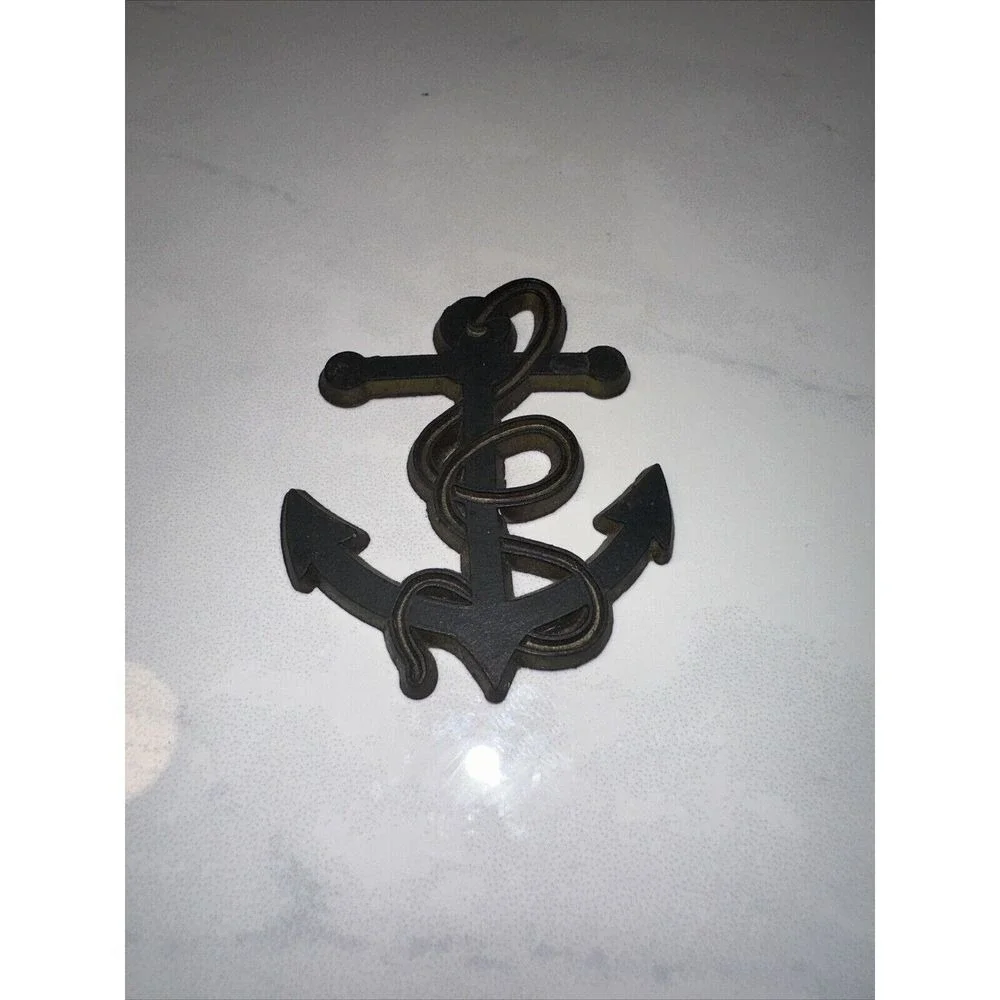 Nautical Fouled‎ Anchor Charm Black Magnet 2.25 Inch